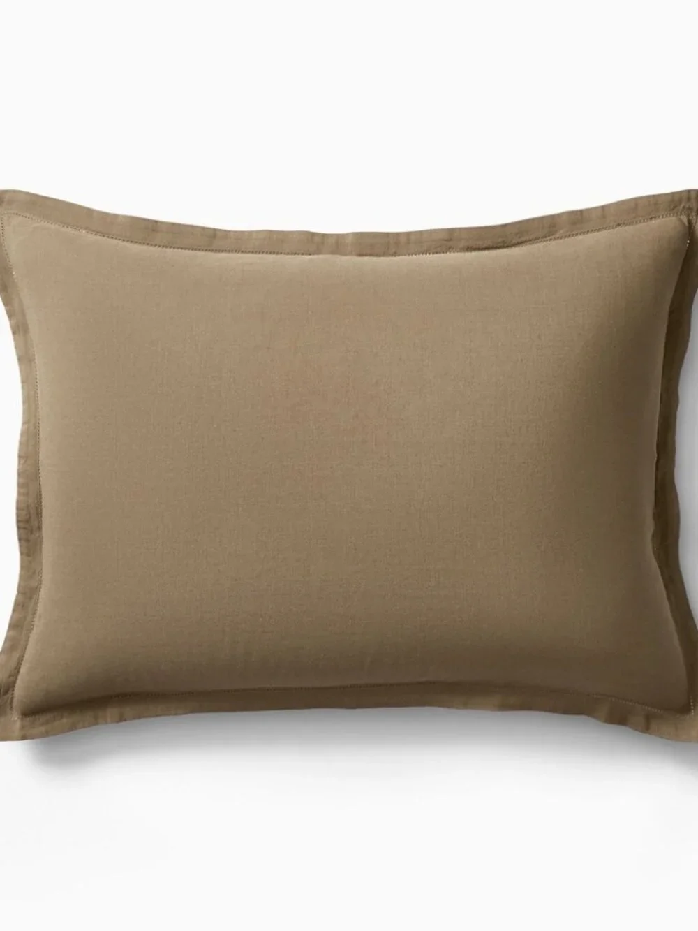 NWT West Elm TENCEL™ Linen Standard Shams - Cognac (2)